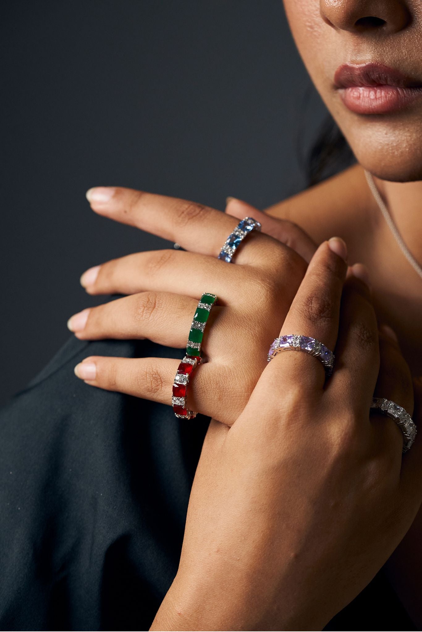 Ring Band With Stones