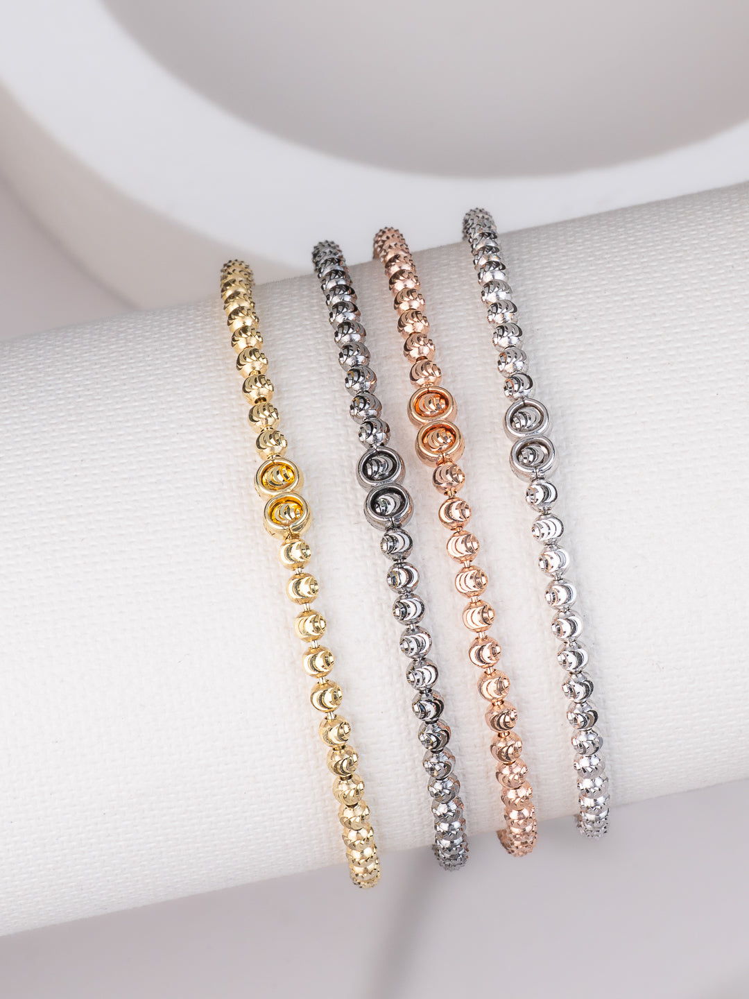 Chic Beaded & Textured Stackable Bracelets
