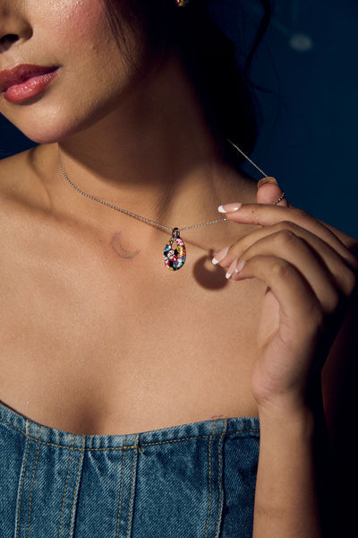 Earing with Pendent Floral