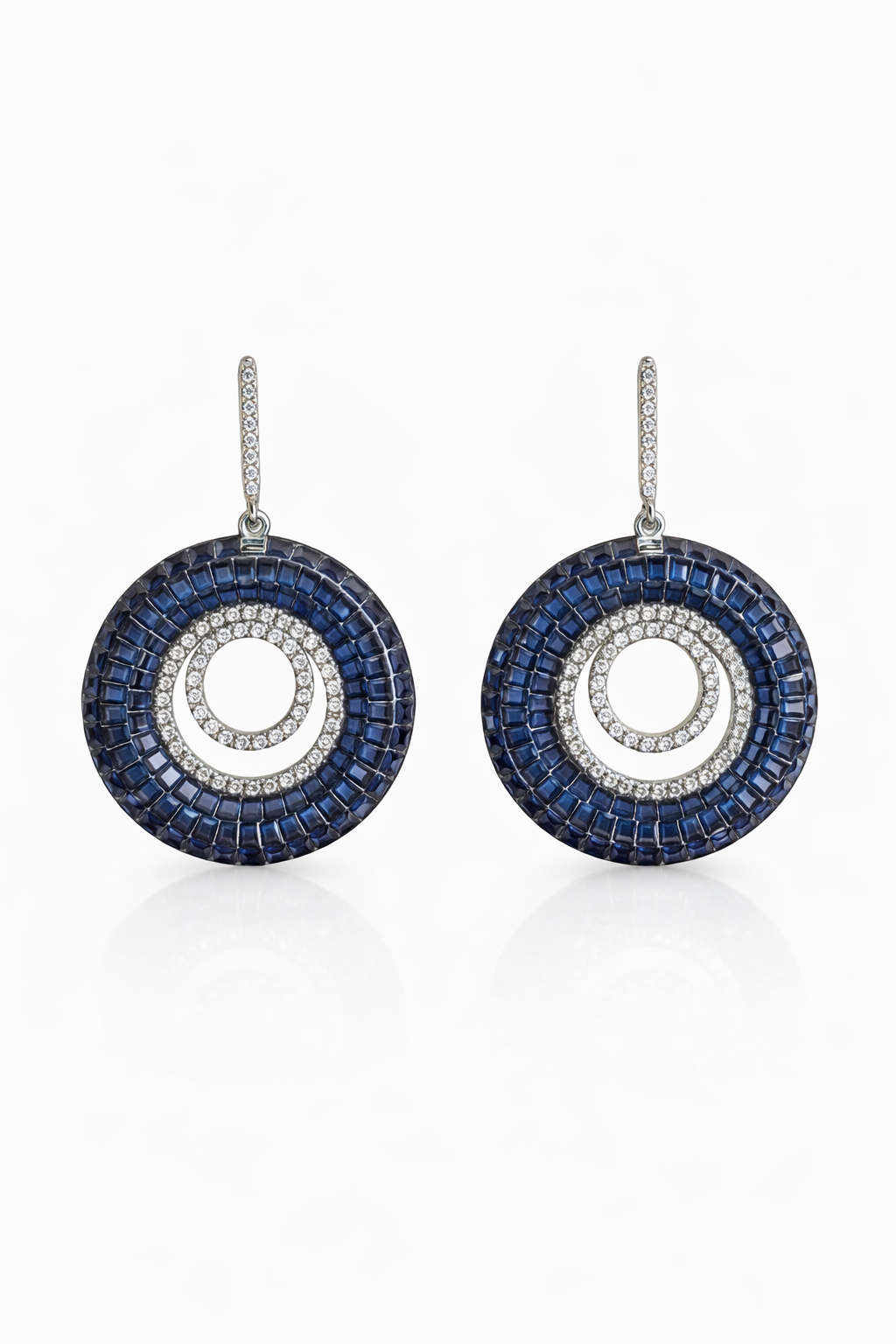Orbital Radiance Silver Earrings