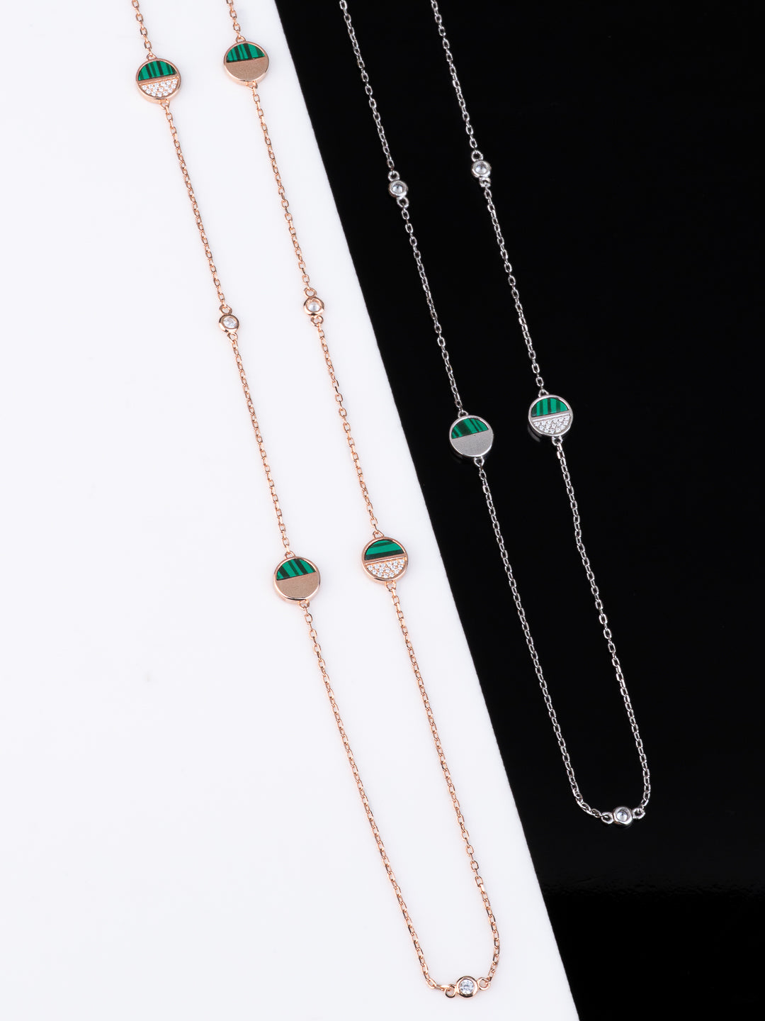 Malachite Station Necklace