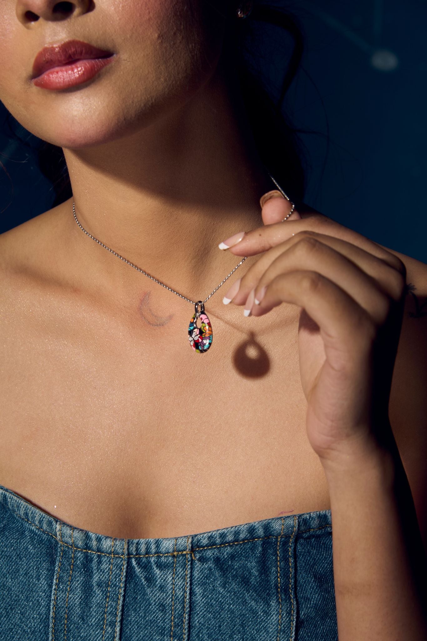 Earing with Pendent Floral