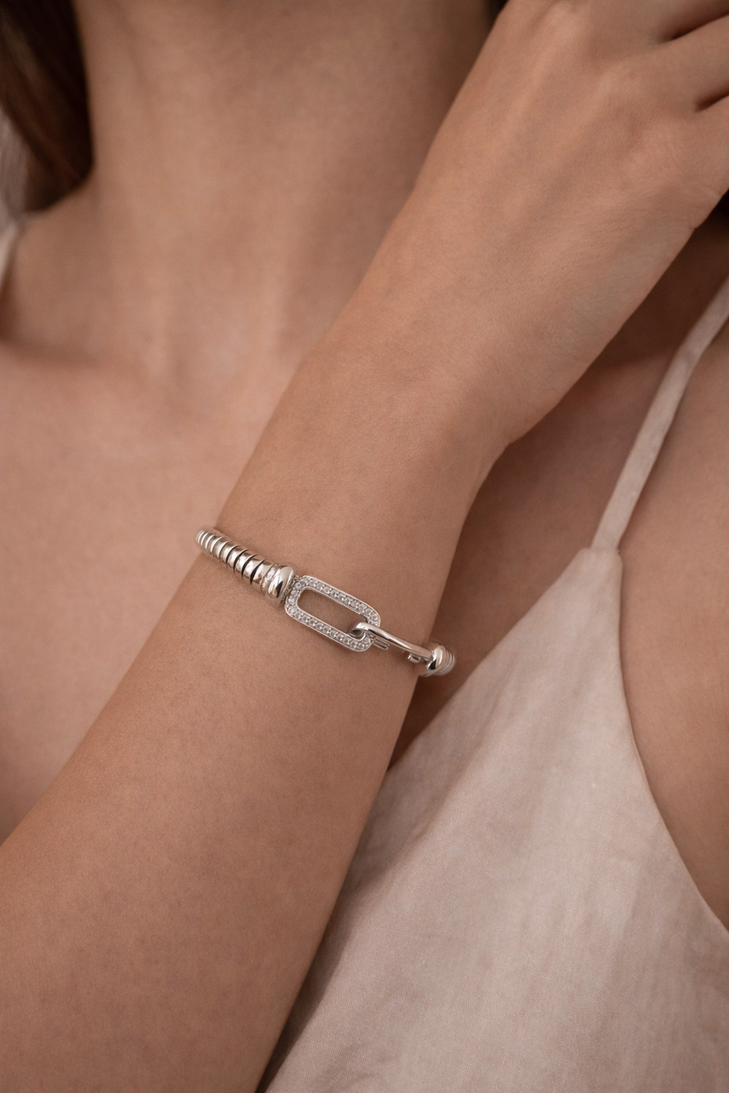 Link Luxe Silver Bracelet