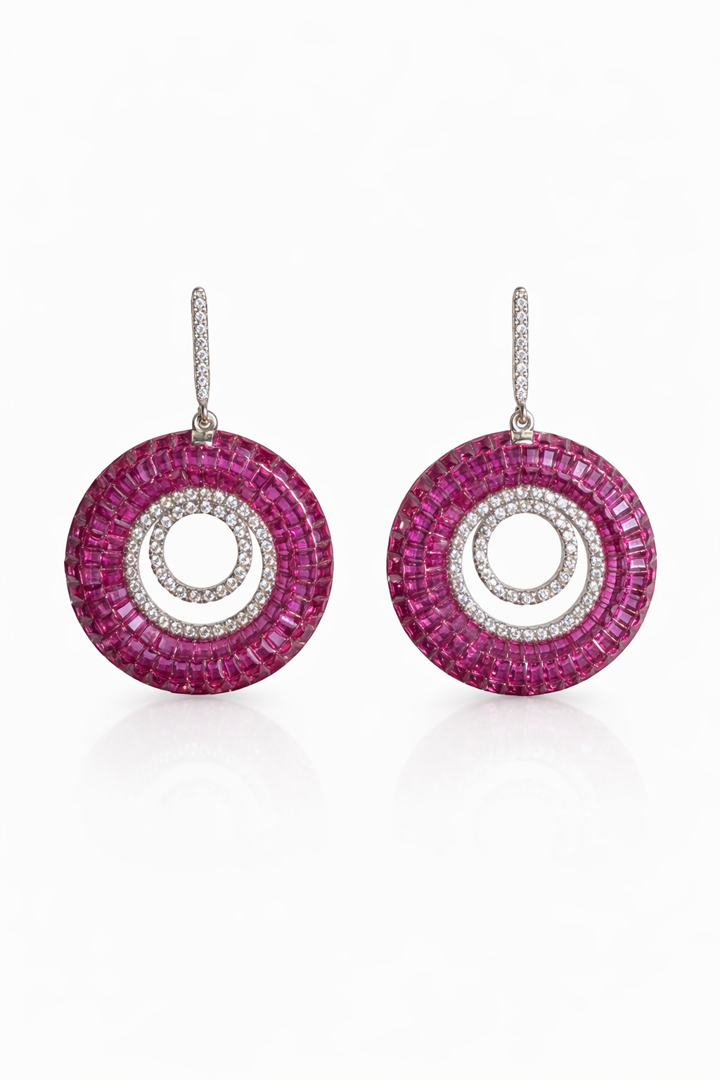 Orbital Radiance Silver Earrings