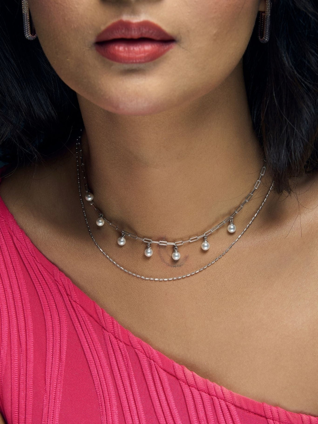 Pearl Whisper Silver Chain