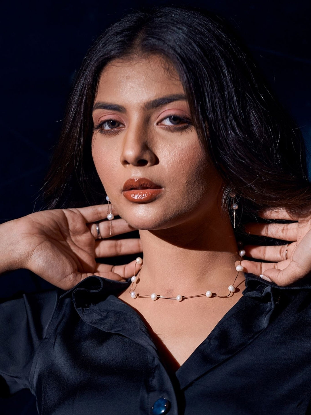 Single Layer Silver Pearl Necklace