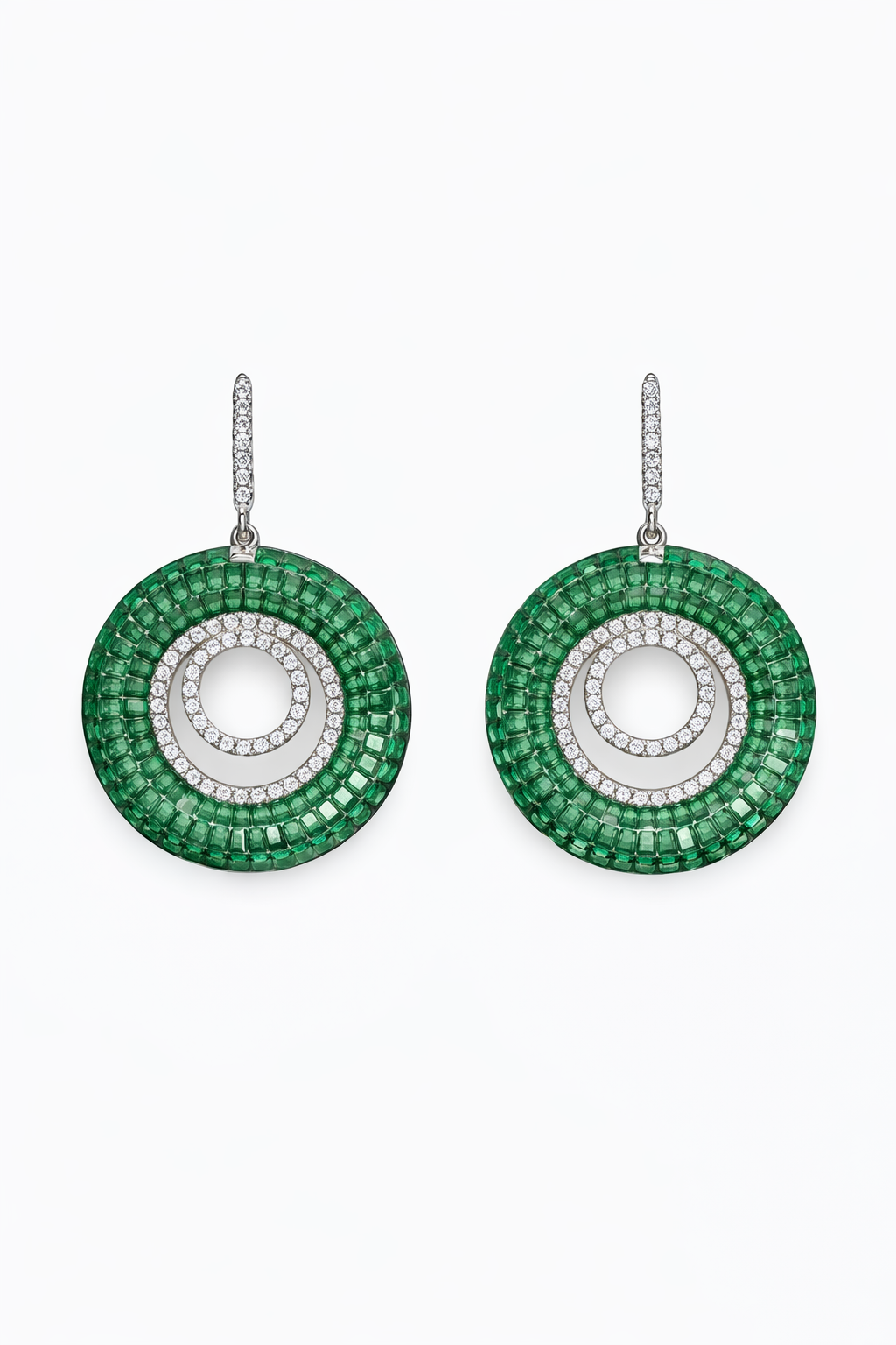 Orbital Radiance Silver Earrings