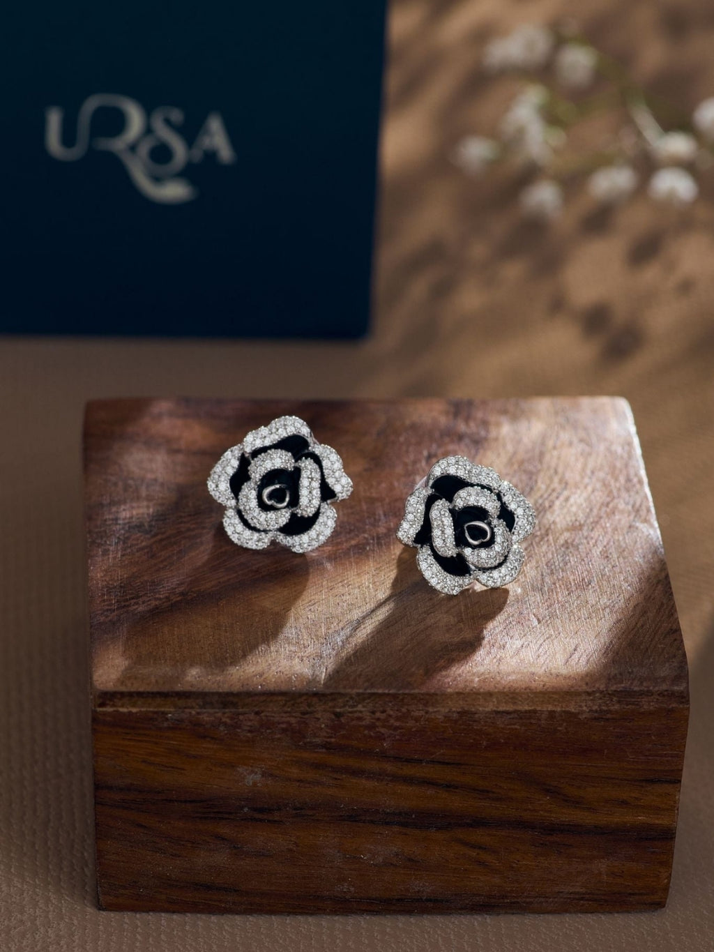 Silver Rose Earring