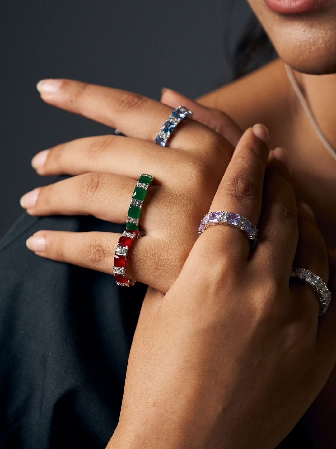 Ring Band With Stones