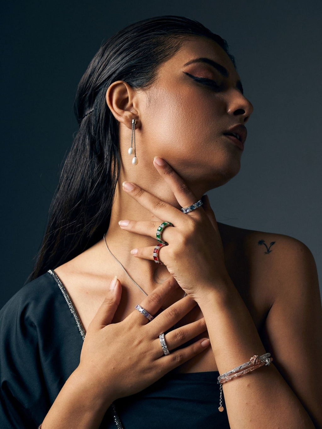 Ring Band With Stones